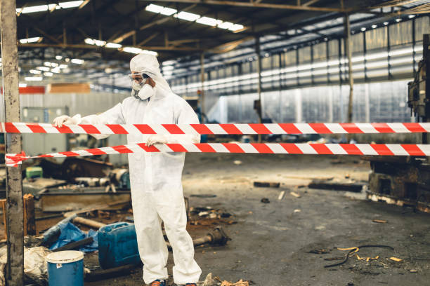 Professional Biohazard technician working in Newbury, NH